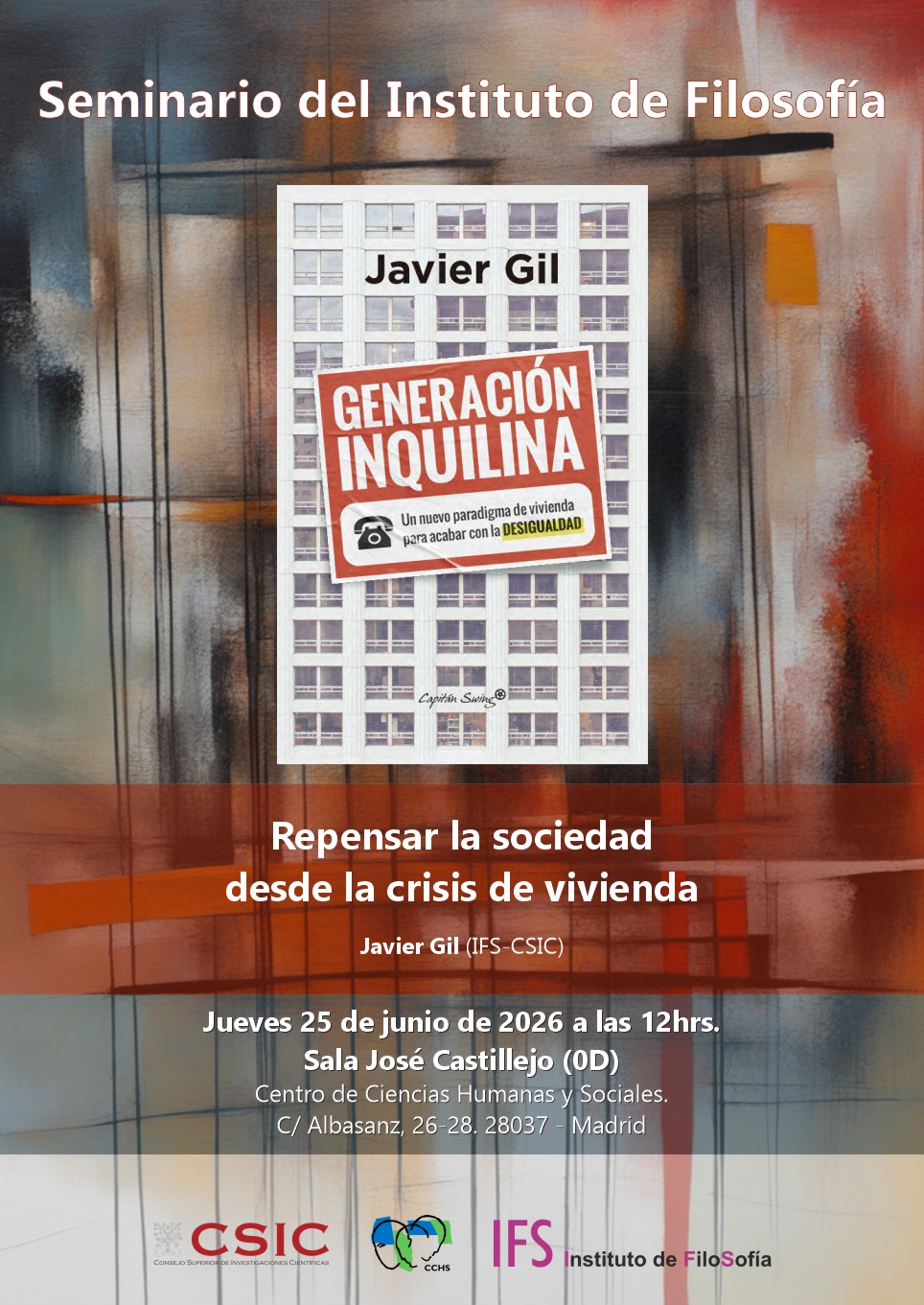 Seminario  del IFS: "Repensar la sociedad desde la crisis de vivienda"