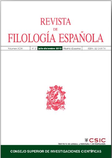 La "Revista de Filología Española" publica el Vol. 102 Núm. 2  (2022)