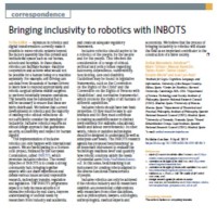 Investigadores del Instituto de Filosofía participan en una nota colectiva sobre robótica publicada en Nature Machine Intelligence