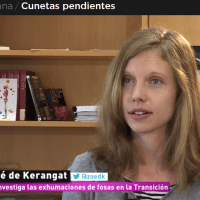 Zoé de Kerangat (ILLA) habla sobre las exhumaciones de las fosas durante la Transición, en el reportaje de investigación de La Sexta 'Cunetas pendientes'