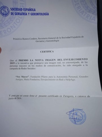 Acta del Premio de la SEGG 2018-2019