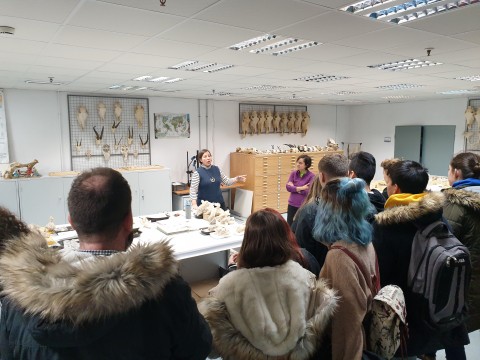 Visita al Laboratorio de arqueobiología y arqueobotánica, del Instituto de Historia