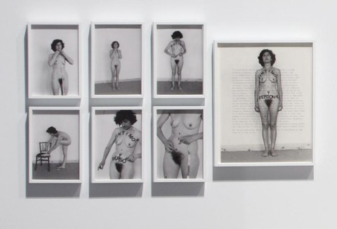 Esther Ferrer, Íntimo y personal (detalle), 1977 y 1992. AD05830, Museo Nacional Centro de Arte Reina Sofía, Madrid (España).