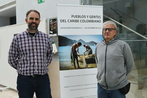 Fabio Silva, con Juan Martín gestor del proyecto