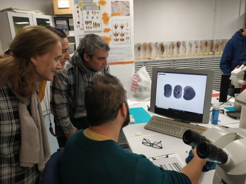 Visita al laboratorio de arqueobiología