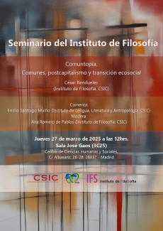 Seminario del Instituto de Filosofía: "Comuntopía.  Comunes, postcapitalismo y transición ecosocial "