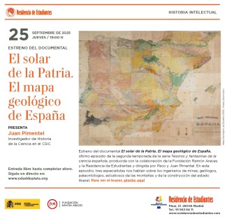 Estreno del documental "El solar de la Patria. Mapa geológico de España"