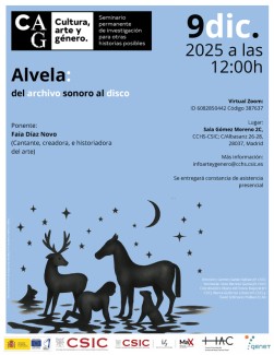  Seminario permanente «Cultura, Arte y Género»: "Alvela: del archivo sonoro al disco"