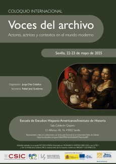 Coloquio internacional "Voces del archivo. Actores, actrices y contextos en el mundo moderno"
