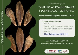 Ciclo de seminarios SADT 2025-2026: " Investigación sobre la biodiversidad del pasado: semillas pre-históricas para una alimentación sostenible"
