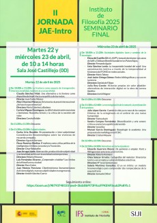 II Jornada JAE-Intro. Seminario Final
