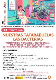 Ciclo de conferencias «Prometeo en el jardín»:  Presentación y grabación del programa radiofónico "A ciencia incierta. Conversaciones entre ciencia y filosofía"