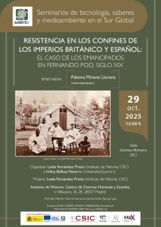 Seminarios AMBTEC: "Resistencia en los confines de los imperios británico y español: el caso de los emancipados en Fernando Poo, siglo XIX"