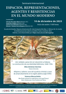 Seminario «Espacios, representaciones, agentes y resistencias en el mundo moderno»