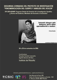 Segundas Jornadas del Proyecto de Investigación "Fenomenología del Cuerpo y Análisis del Dolor"