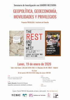 Seminario de Investigación con SANDRO MEZZADRA. Geopolítica, geoeconomía, movilidades y privilegios