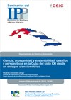 Seminarios del IPP: "Ciencia, prosperidad y sostenibilidad: desafíos y perspectivas en la Cuba del siglo XXI desde un enfoque cienciométrico"