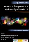 Jornadas sobre proyectos de Investigación del IH