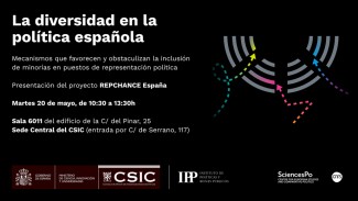 Acto de presentación: "La diversidad en la política española. Mecanismos que favorecen y obstaculizan la inclusión de minorías en puestos de representación política"
