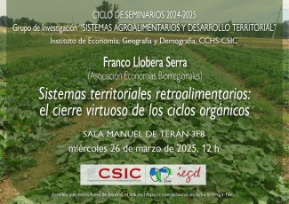Ciclo de seminarios SADT 2024-2025 "Sistemas territoriales retroalimentarios: el cierre virtuoso de los ciclos orgánicos"