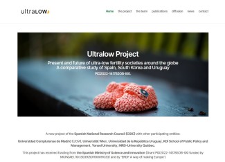 Proyecto ultraLOW. Presente y futuro de las sociedades de fertilidad ultrabaja en todo el mundo. Un estudio comparativo de España, Corea del Sur y Uruguay